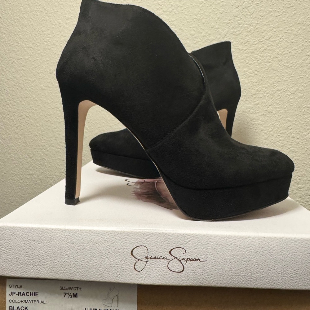Jessica Simpson Black Women's Heeled Booties